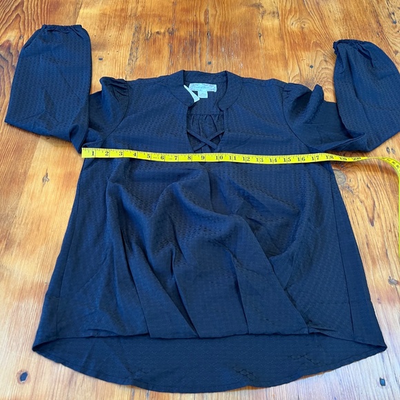 New Band Of‎ The Free Crossover V-Neck Long Sleeve Top Hallie Black Size XS NWT - Picture 11 of 12